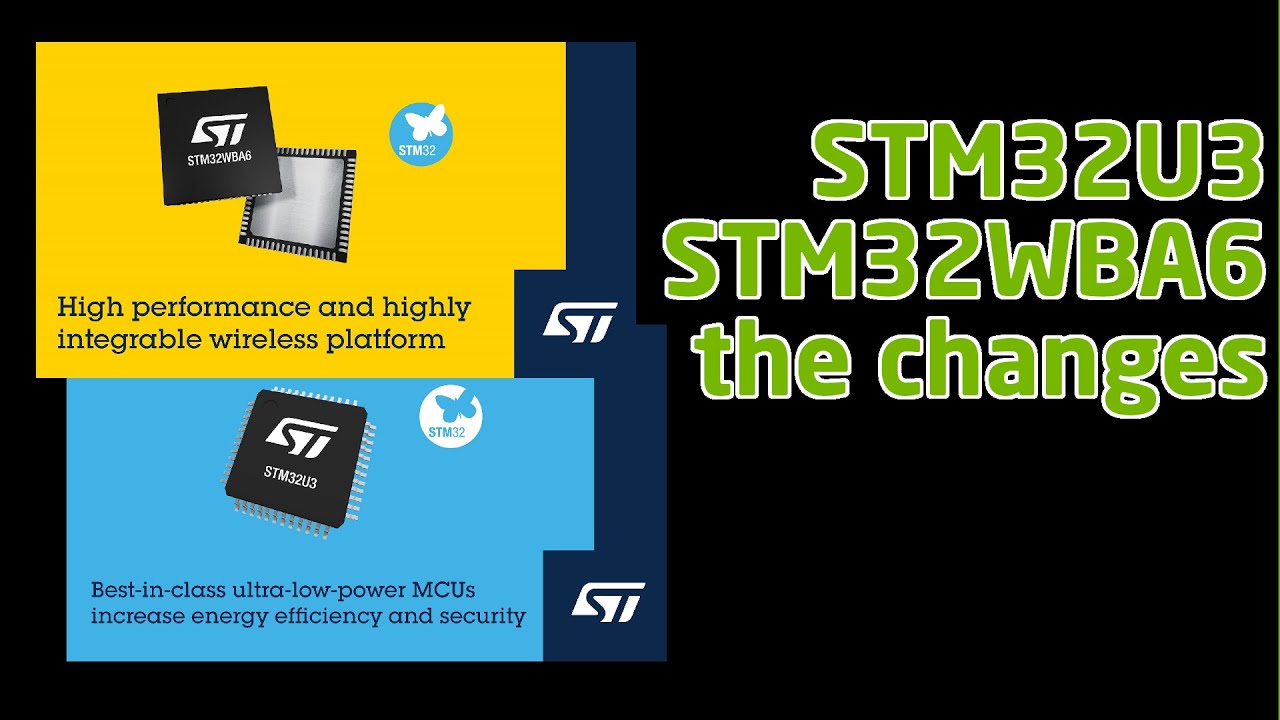 tamhanna's tweet card. STM32U3 / STM32WBA6 - some STMicroelectronics news