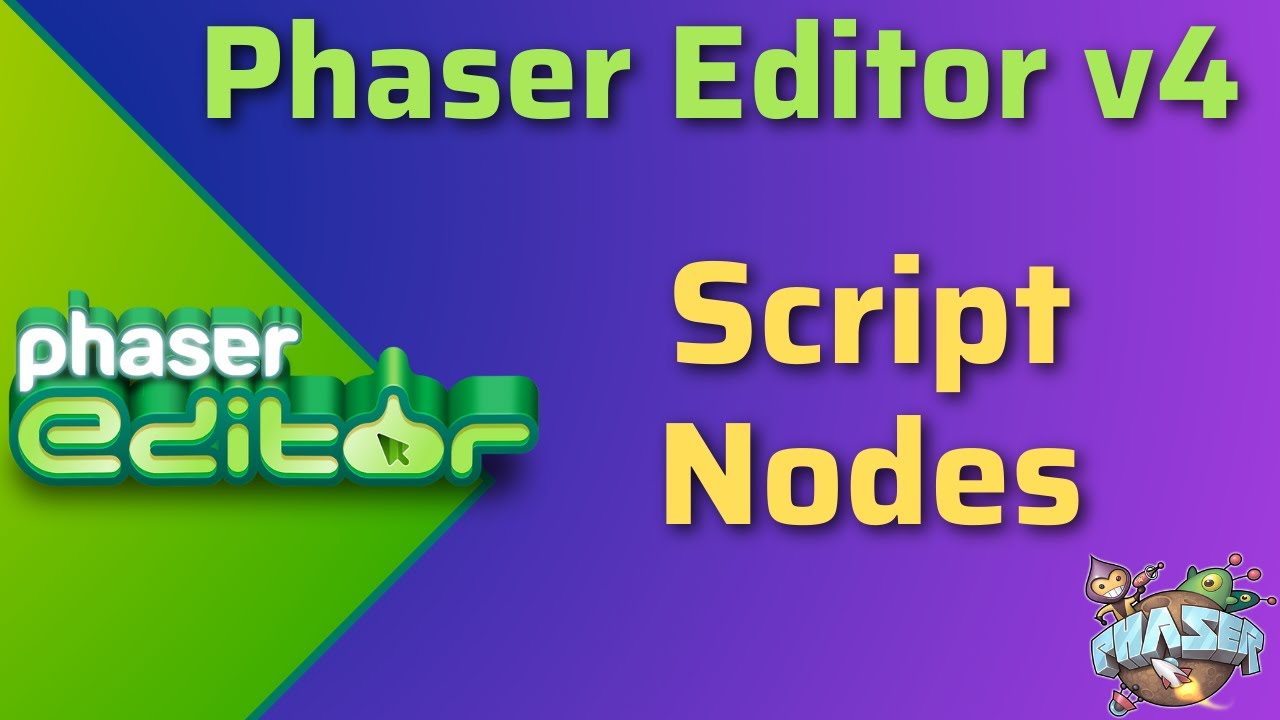 _scottwestover's tweet card. Phaser Editor v4 Script Nodes Crash Course – Modular Game Development
