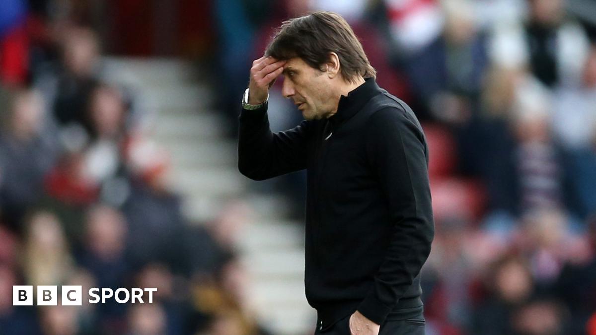thebigfelaAde's tweet card. A furious Antonio Conte says his Tottenham players are "selfish" and the club "can change the manager but the situation cannot change".