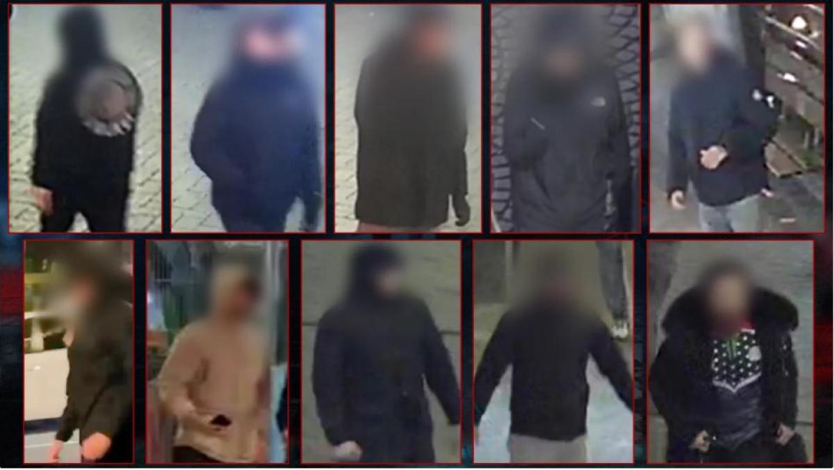 AT5's tweet card. Politie toont herkenbare beelden van twaalf verdachten van geweld rond Ajax - Maccabi