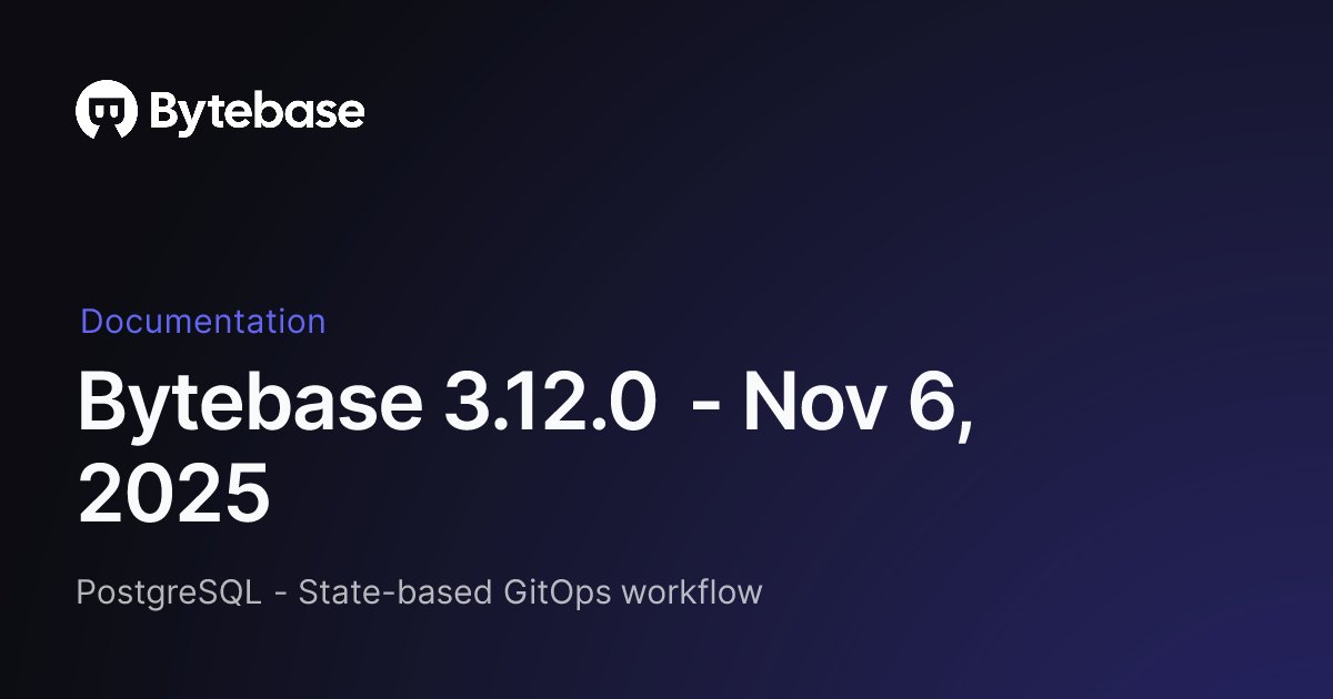 Bytebase's tweet card. PostgreSQL - State-based GitOps workflow