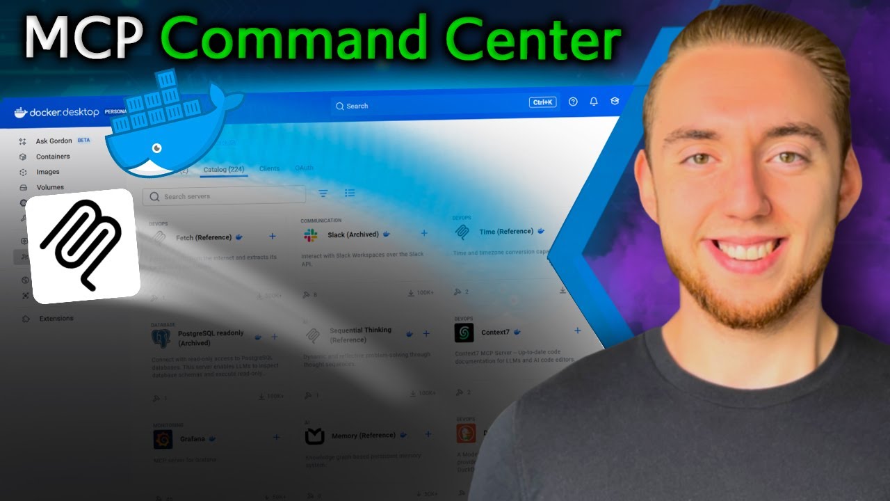Docker's tweet card. Docker Just Made Using MCP Servers 100x Easier (One Click Installs!)
