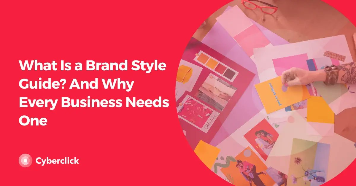CyberclickEN's tweet card. Discover the importance of a brand style guide and how it ensures consistency, builds trust, and improves brand recognition across all marketing channels.