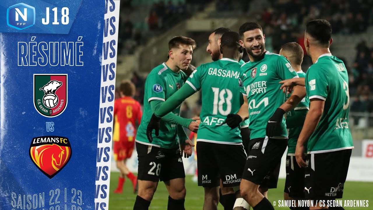 TribuneMancelle's tweet card. J18 I CS Sedan Ardennes - Le Mans FC (2-0), le résumé I National FFF...