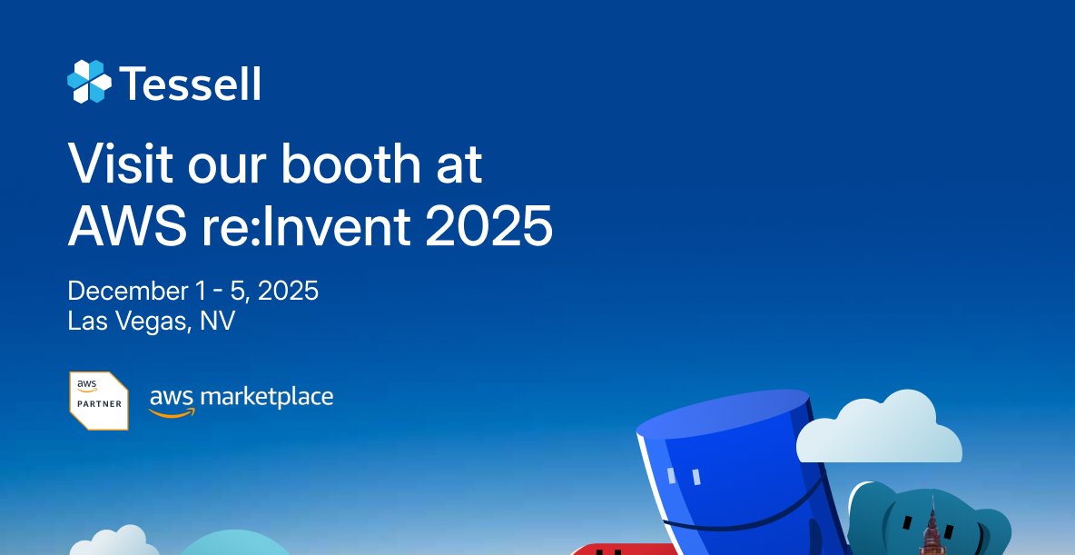 tessell_ai's tweet card. Tessell is headed back to the Sin City to make a splash at AWS's annual gathering of the brightest minds in cloud data