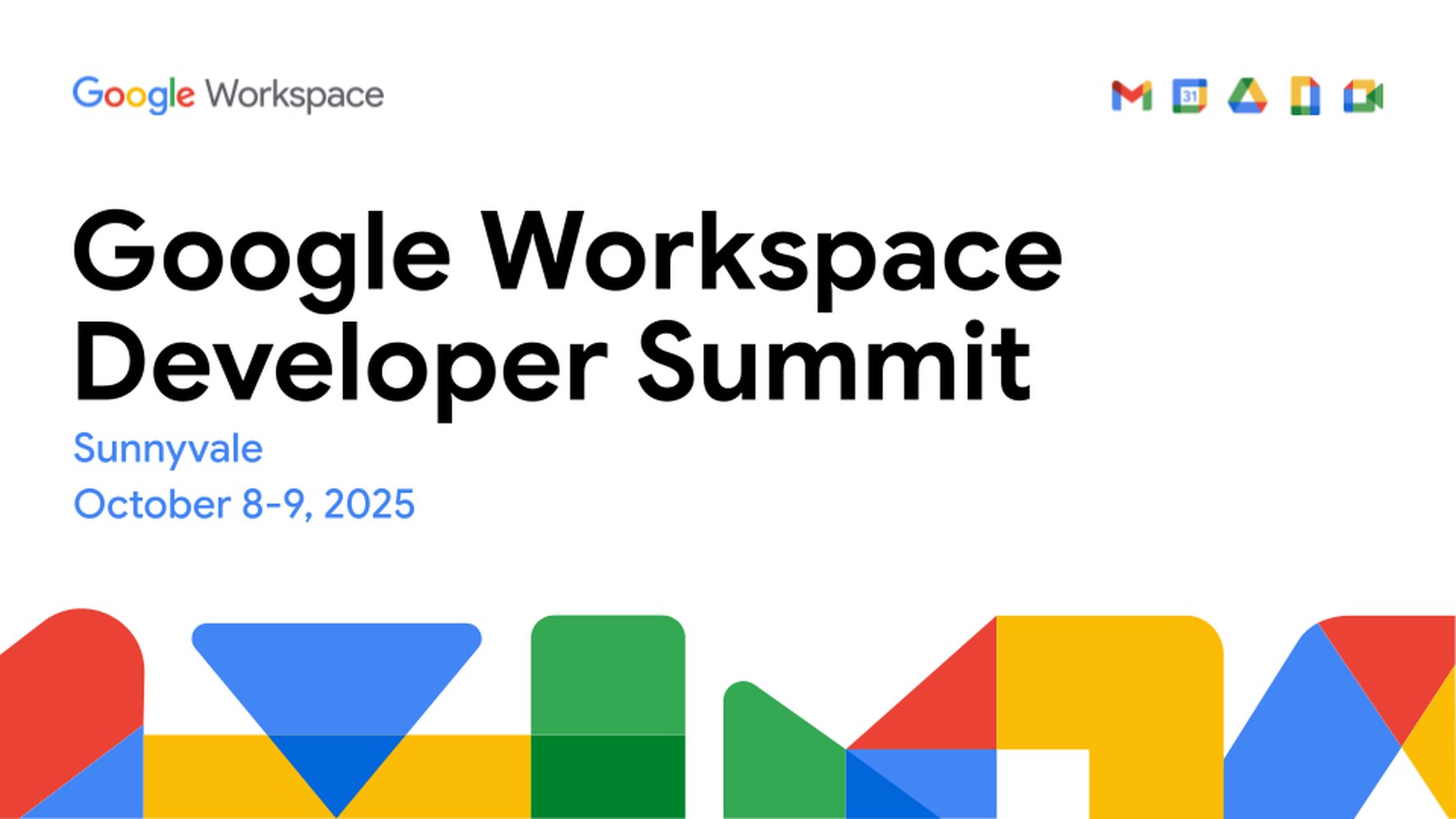 workspacedevs's tweet card. The Google Workspace Developer Summit is coming to Sunnyvale on October 8-9. This two-day summit is your chance to discover what's new and next for building solutions with Google Workspace. Whether...