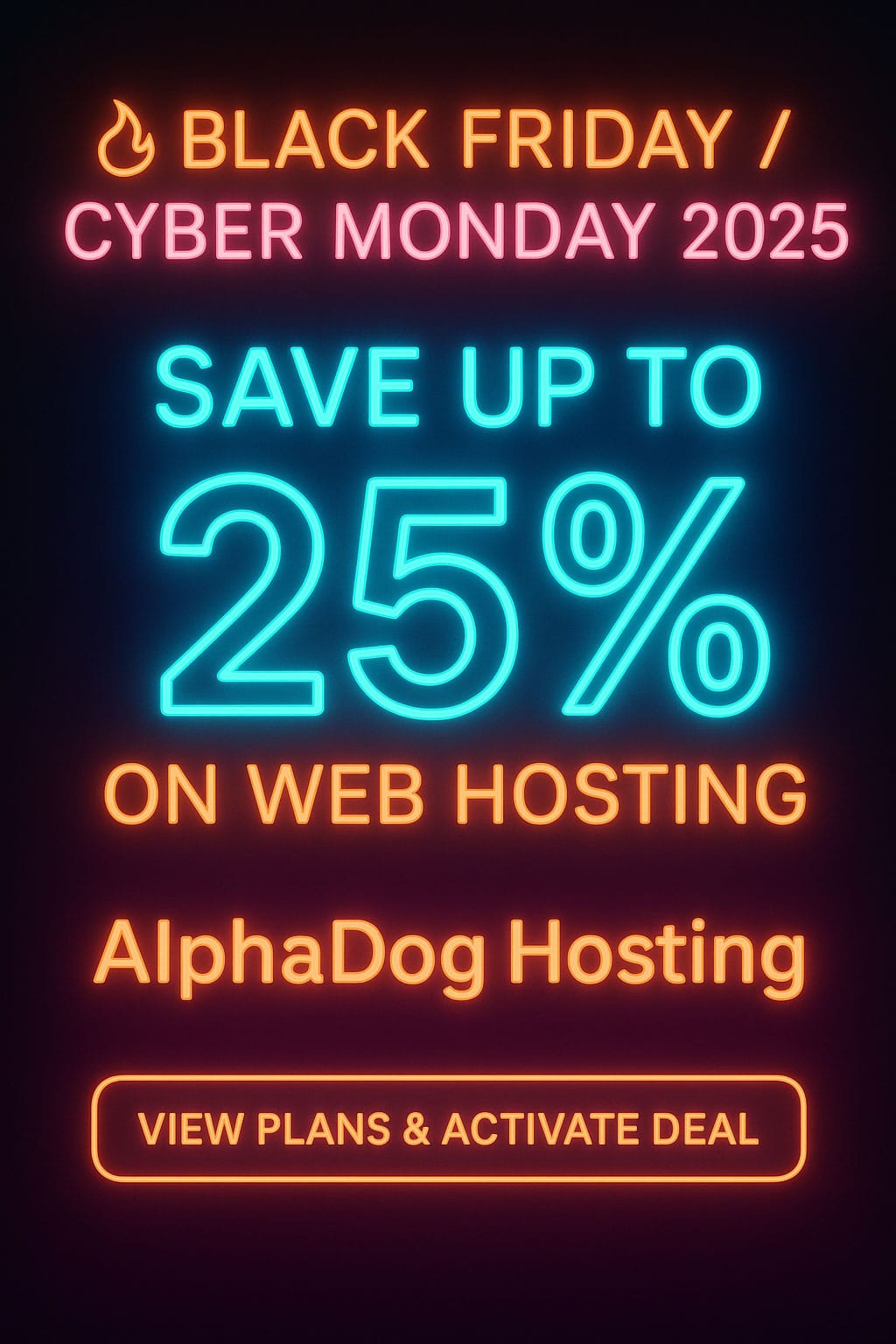 alphadoghosting's tweet card. Black Friday/Cyber Monday 2025