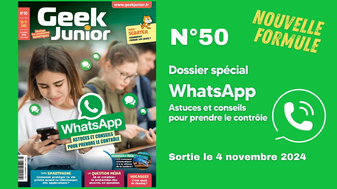geekjuniorfr's tweet card. Déjà 50 numéros de notre magazine Geek Junior ! L'occasion d'offrir à tous nos abonnés un rafraichissement de notre mise en page et de nos rubriques. Bonne lecture !