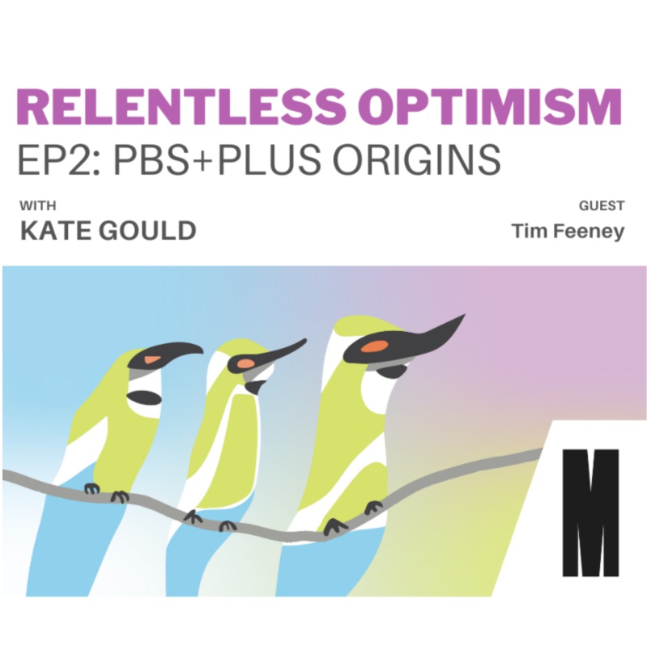 PBSPlusProject's tweet card. Relentless Optimism