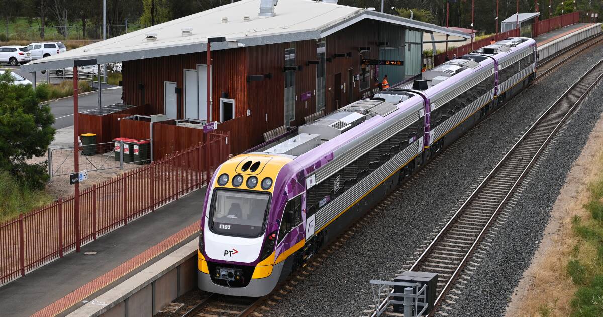 adbunn's tweet card. V/Line withdraws VLocity after damage and no timeframe set out for its return as cause of problem cloudy