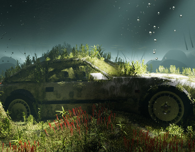 flopjpg's tweet card. Underwater (Nissan 300xz)