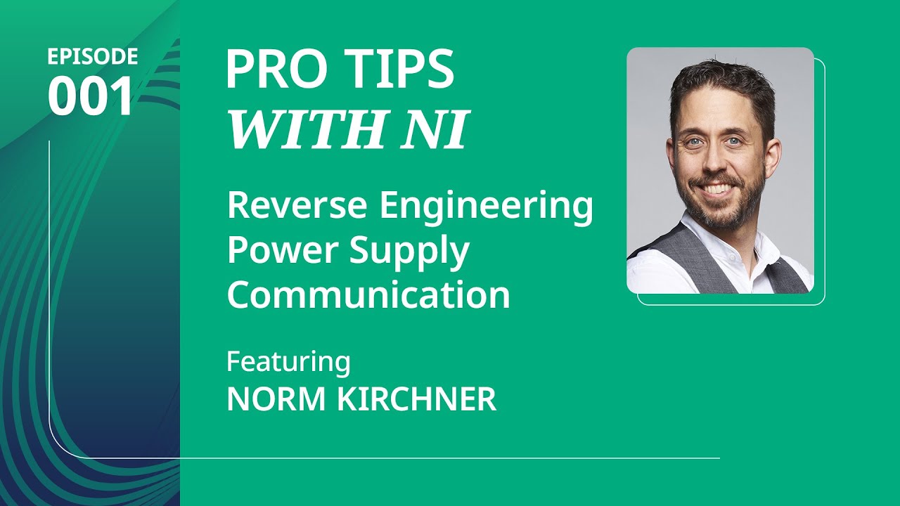 labview's tweet card. Reverse Engineering Serial Power Supply Comms 'With NI'