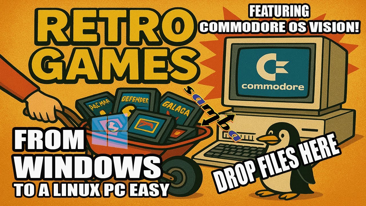 aplusyoutube's tweet card. EP7 - Moving Files, (Samba Config, Firewall) To C64 OS from Windows.