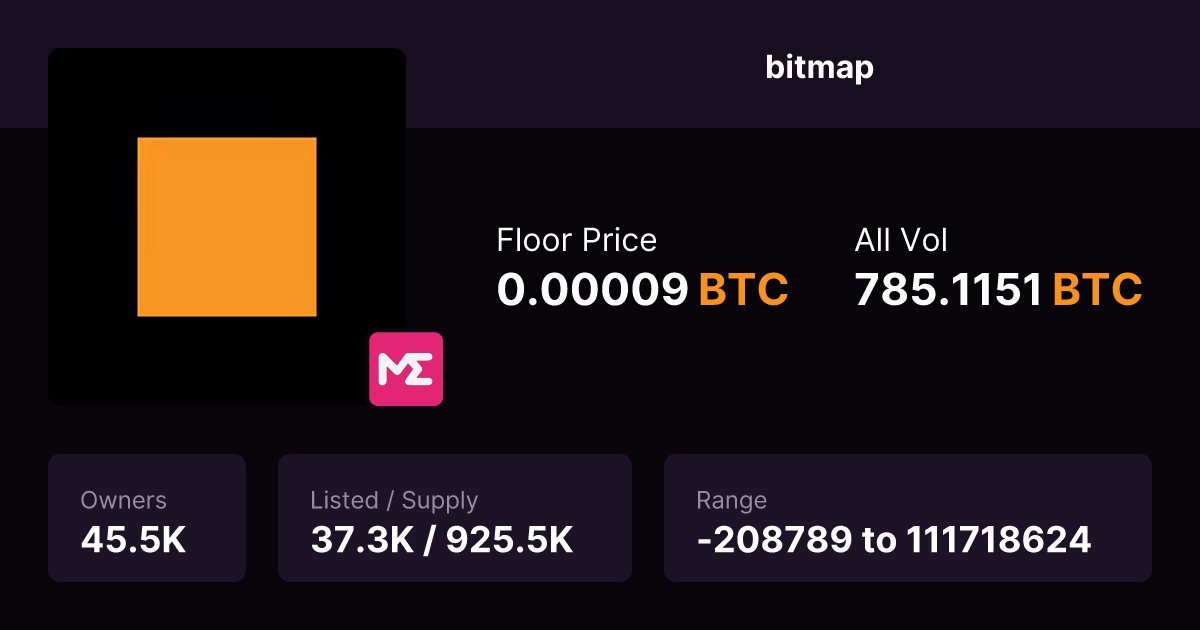 whalesofelite's tweet card. Inscriptions -208789 to 111718624 | A New Standard for a Bitcoin Metaverse. It takes advantage of the nature of data's unique ability to be parsed from multiple angels. WARNING: this is EXPERIMENTAL...