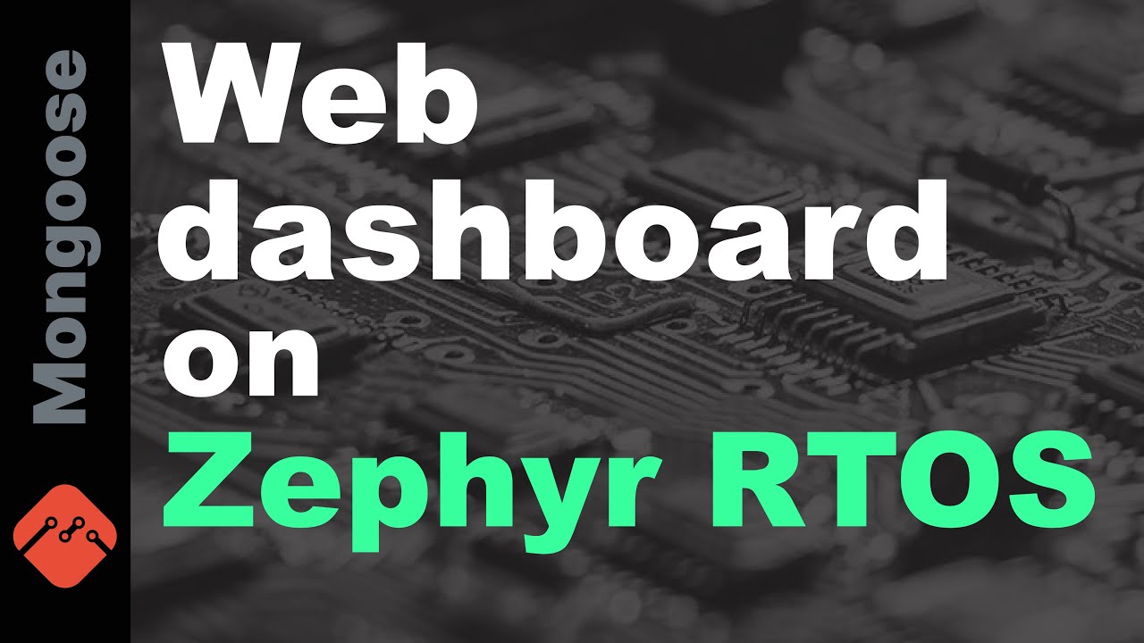 MongooseOS's tweet card. Web dashboard on Zephyr RTOS