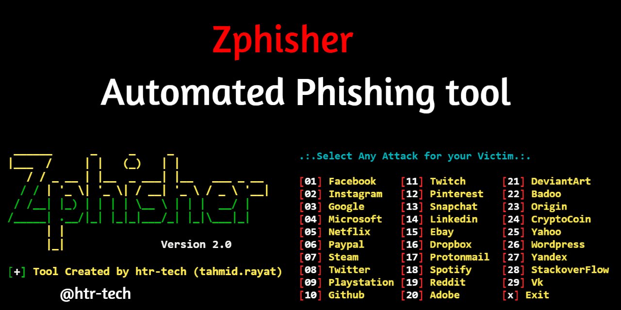 Ciberbrigada's tweet card. An automated phishing tool with 30+ templates. This Tool is made for educational purpose only ! Author will not be responsible for any misuse of this toolkit ! - htr-tech/zphisher