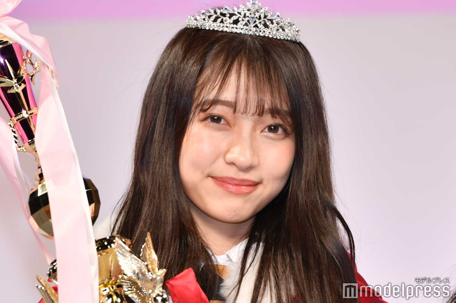 modelpress's tweet card. “日本一かわいい女子高生”を決める「女子高生ミスコン2020」全国ファイナル審査が20日、都内で行われ、東京都出身の高校3年生・“ひっか”こと大平ひかるさんがグランプリに輝いた。