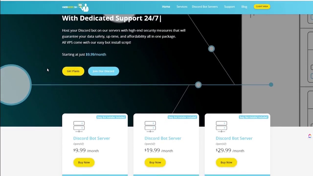 ShWebhost's tweet card. How to host your discord bot 24/7 in under 3 minutes using Discordh...