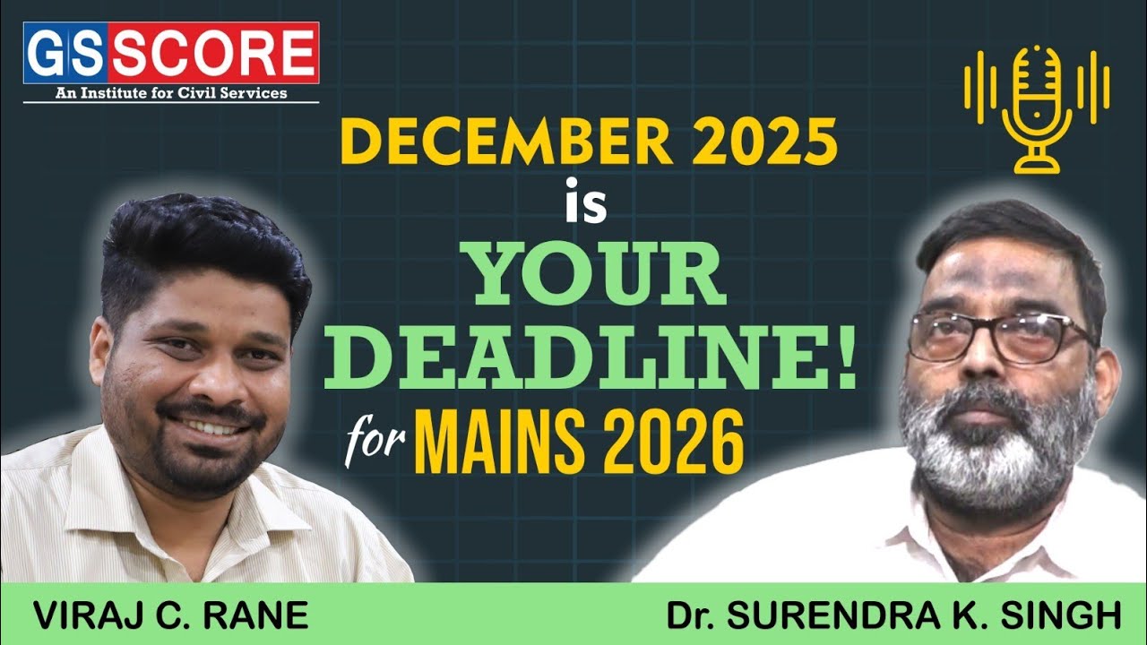 gsscoreofficial's tweet card. Beat the Clock: Completing the Mains Syllabus by December 2025 for...