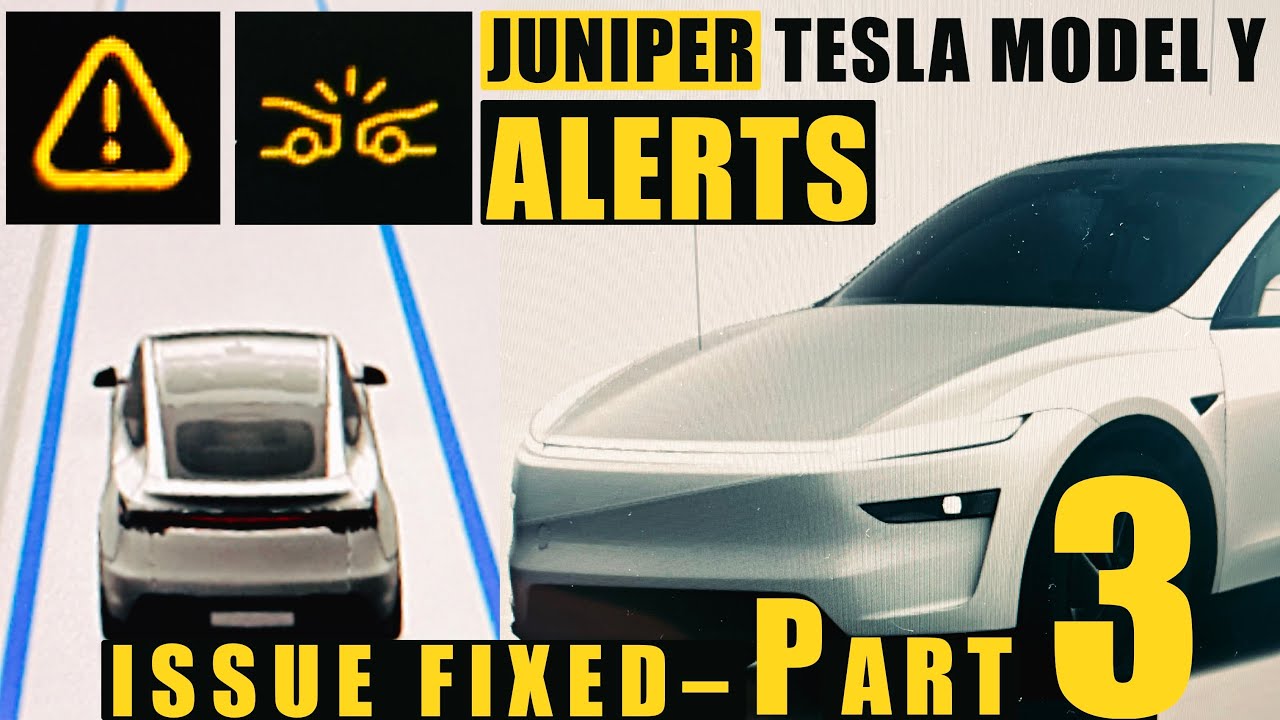 AshotGaziyan's tweet card. Tesla Model Y Juniper ALERTS–Firmware Issues FIXED #teslafirmware...