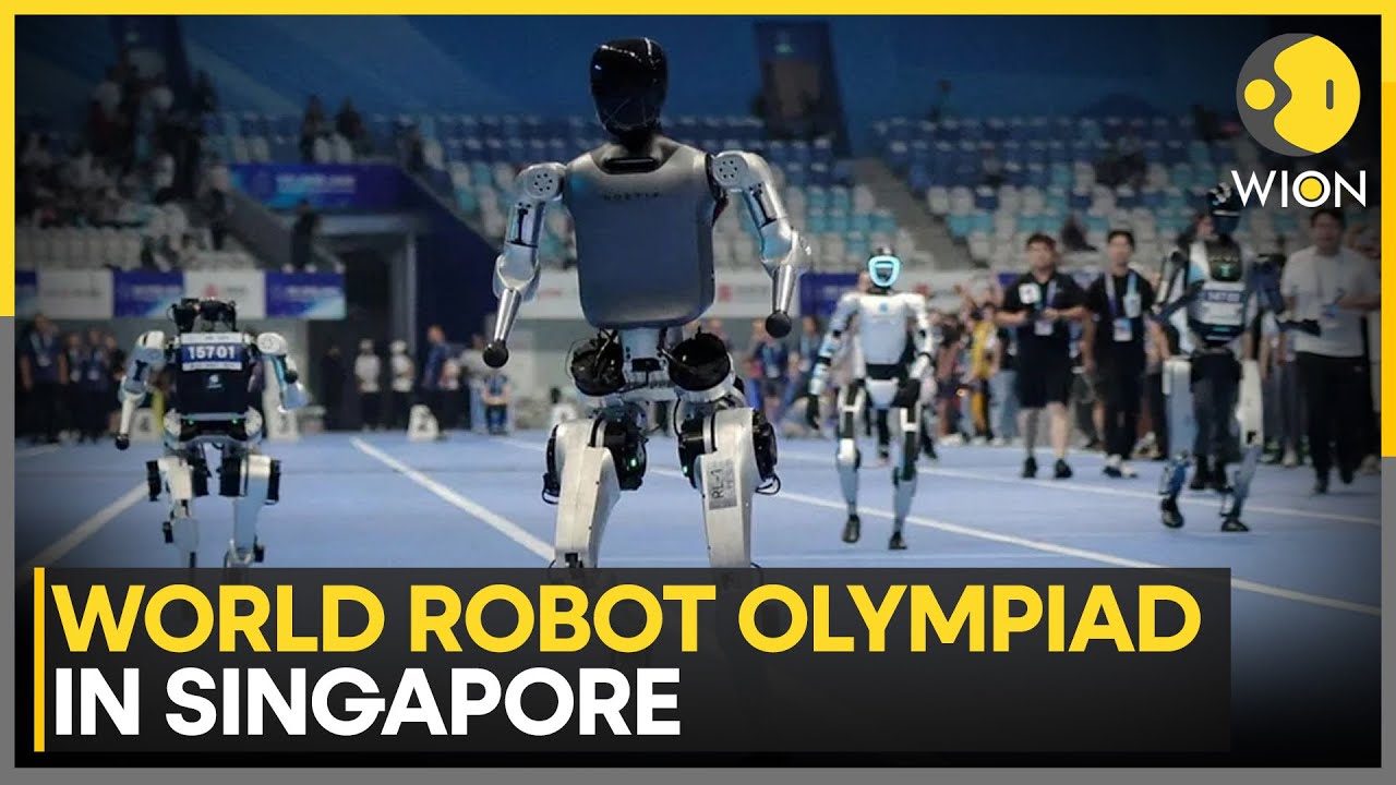 bamitav's tweet card. World Robot Olympiad: Problem-Solving Robots Arrive at Olympiad | WION