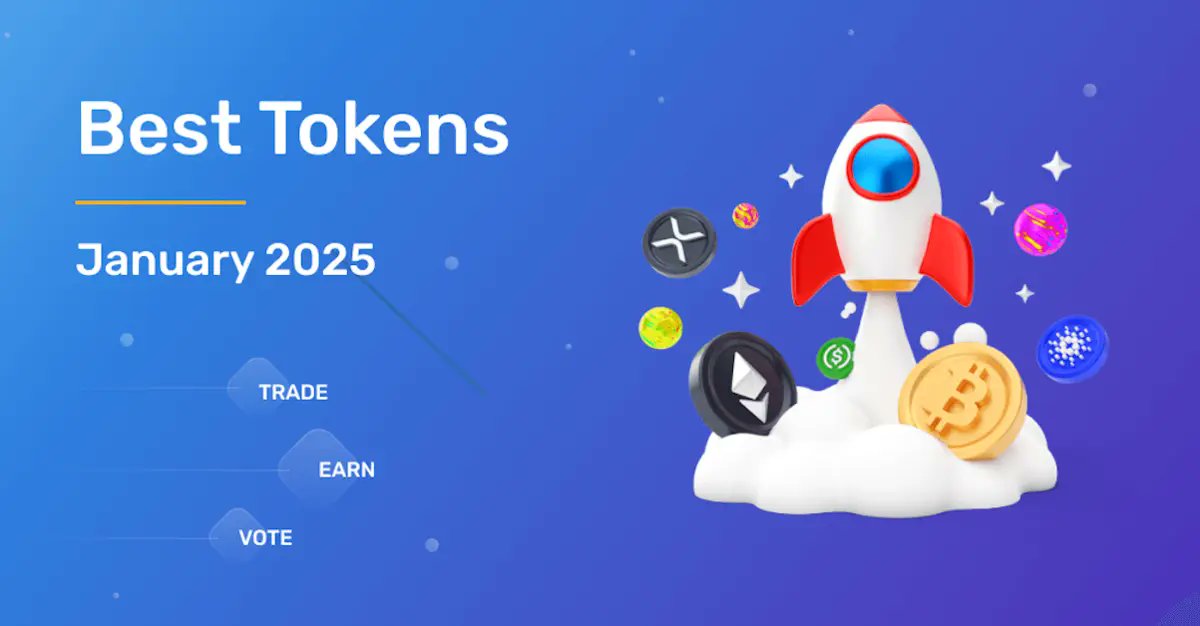 TokpieE's tweet card. Discover the Top Tokens listed on Tokpie in January 2025. Explore unique features and trading opportunities for the best cryptocurrencies.