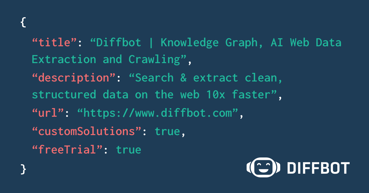 iswc2018's tweet card. Transform the web into data. Diffbot automates web data extraction from any website using AI, computer vision, and machine learning.