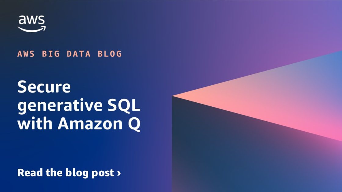 DataEngComm's tweet card. In this post, we discuss the design and security controls in place when using generative SQL and its use in both Amazon SageMaker Unified Studio and Amazon Redshift Query Editor v2.
