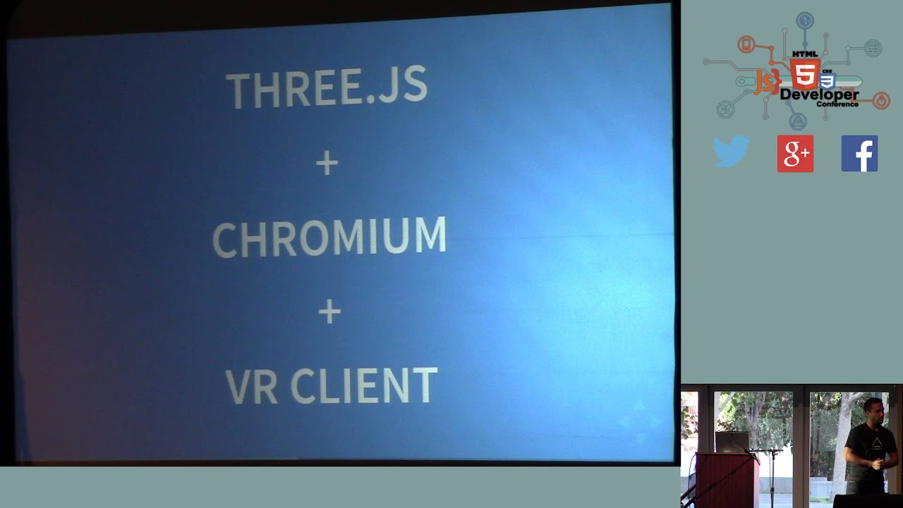 html5devconf's tweet card. HTML5DevConf: Gavan Wihite, AltspaceVR: Using VR and Three.js to...