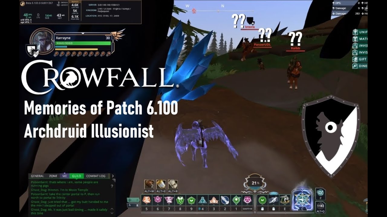 xarrayne's tweet card. Scuffed Moments 6: Archdruid Memories of 6.100 (Crowfall PvP)