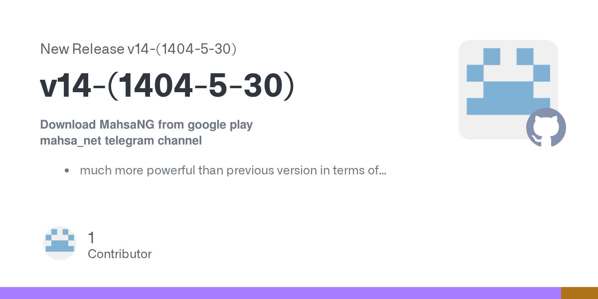 irfreesurf's tweet card. Download MahsaNG from google play mahsa_net telegram channel much more powerful than previous version in terms of bypassing power (we can't explain how sophisticated methods we implement, to b...