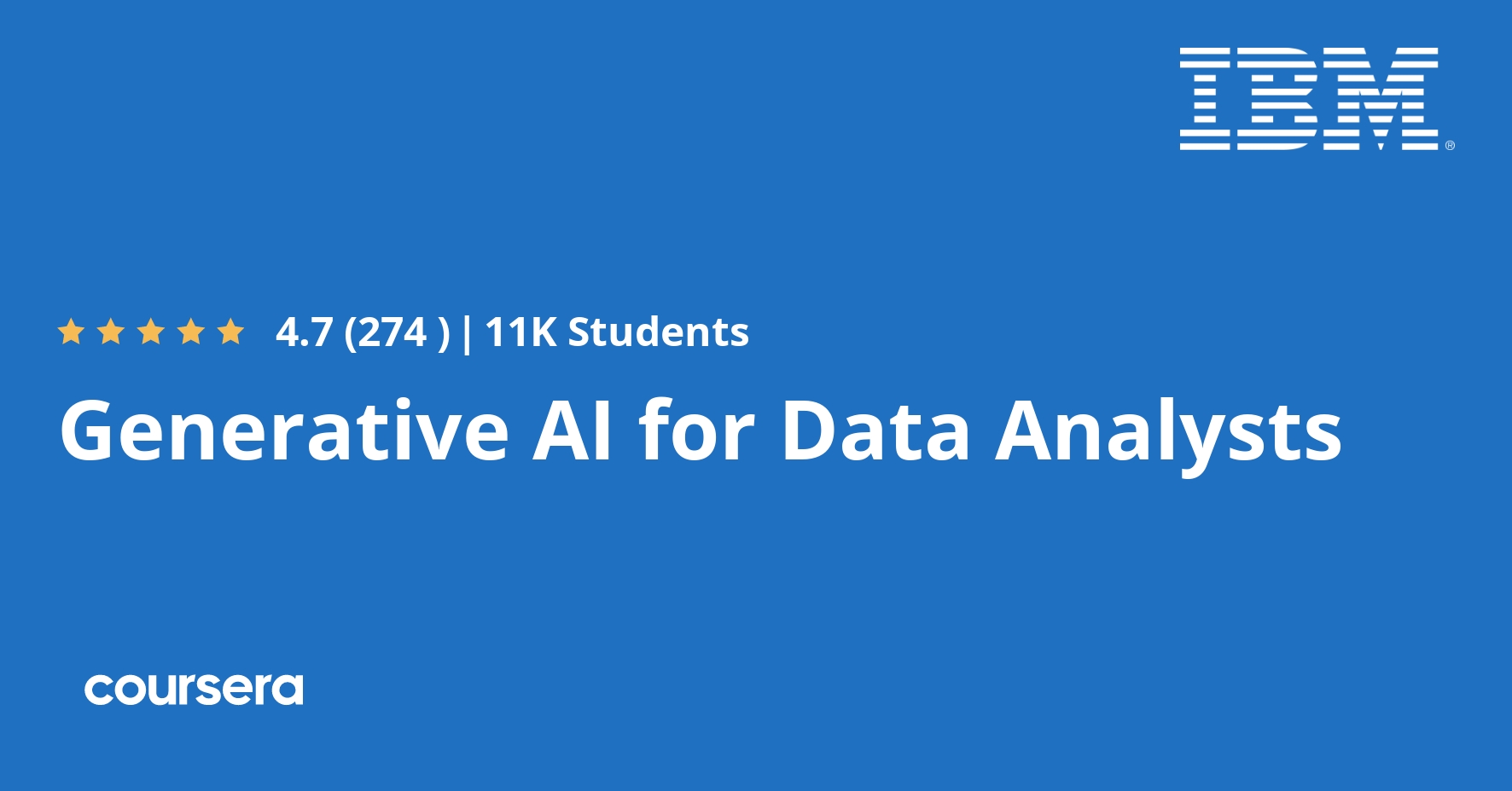 ds_nana_'s tweet card. Offered by IBM. Build generative AI skills for data ... Enroll for free.