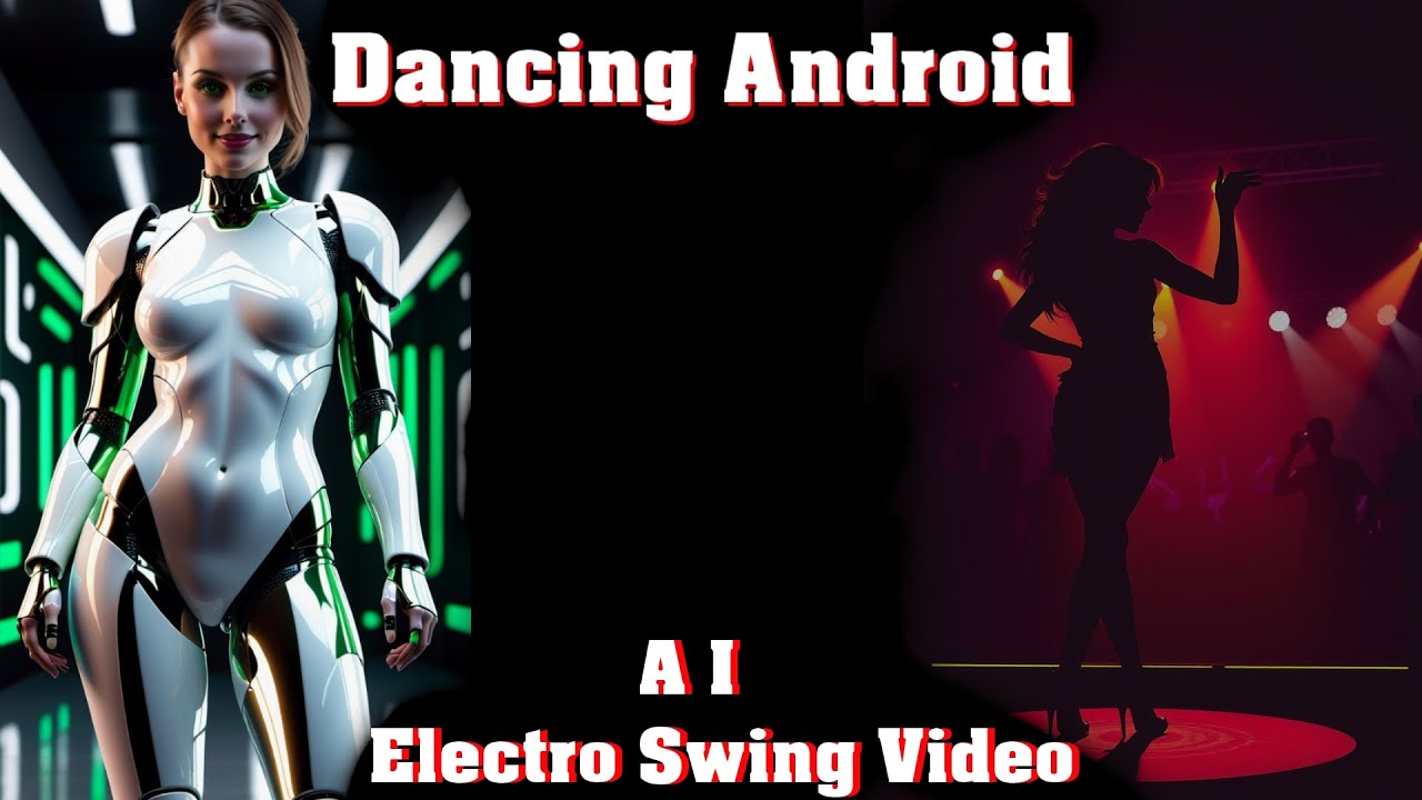 POTSingularity's tweet card. Dancing Android — AI Electro Swing Disco Video