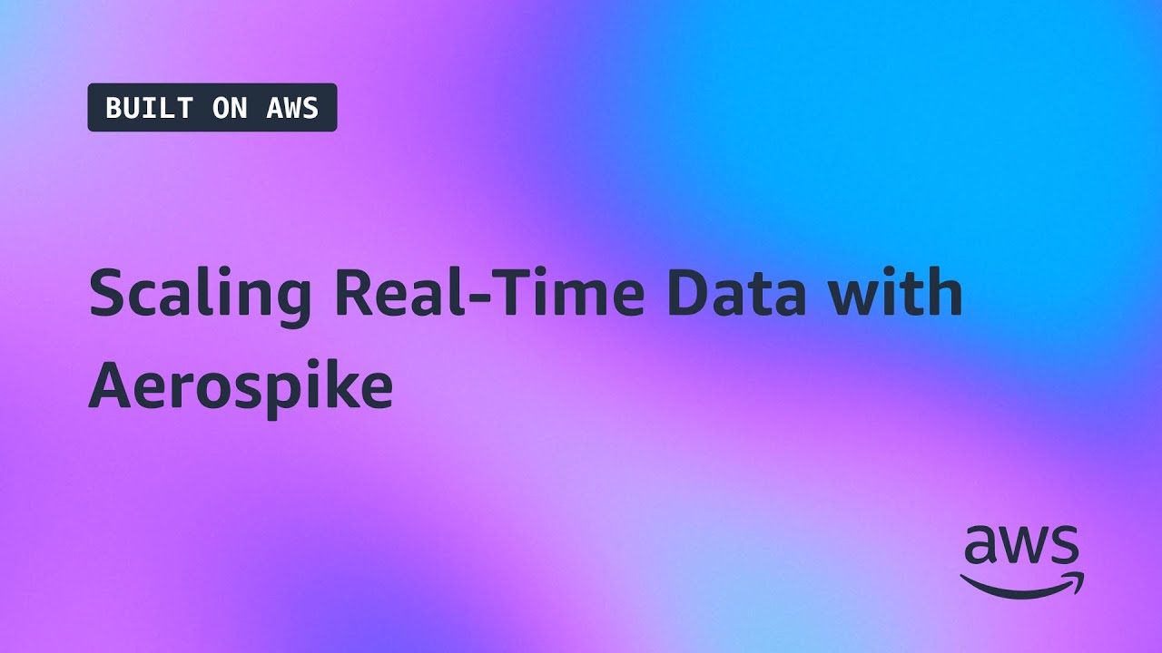 aerospikedb's tweet card. Built on AWS | Scaling Real-Time Data with Aerospike