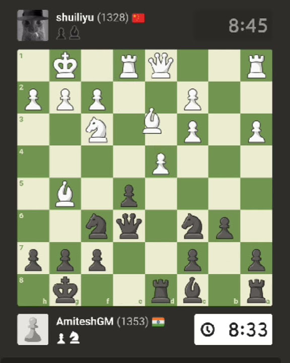 amiteshspeaks's tweet card. Checkmated a chinese 🇨🇳 opponent in 32 moves... #onlinechess...
