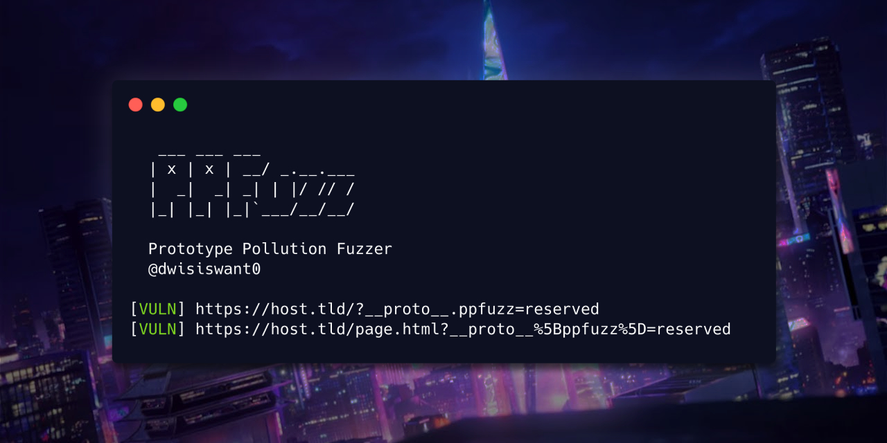 dwisiswant0's tweet card. A fast tool to scan client-side prototype pollution vulnerability written in Rust. 🦀 - dwisiswant0/ppfuzz