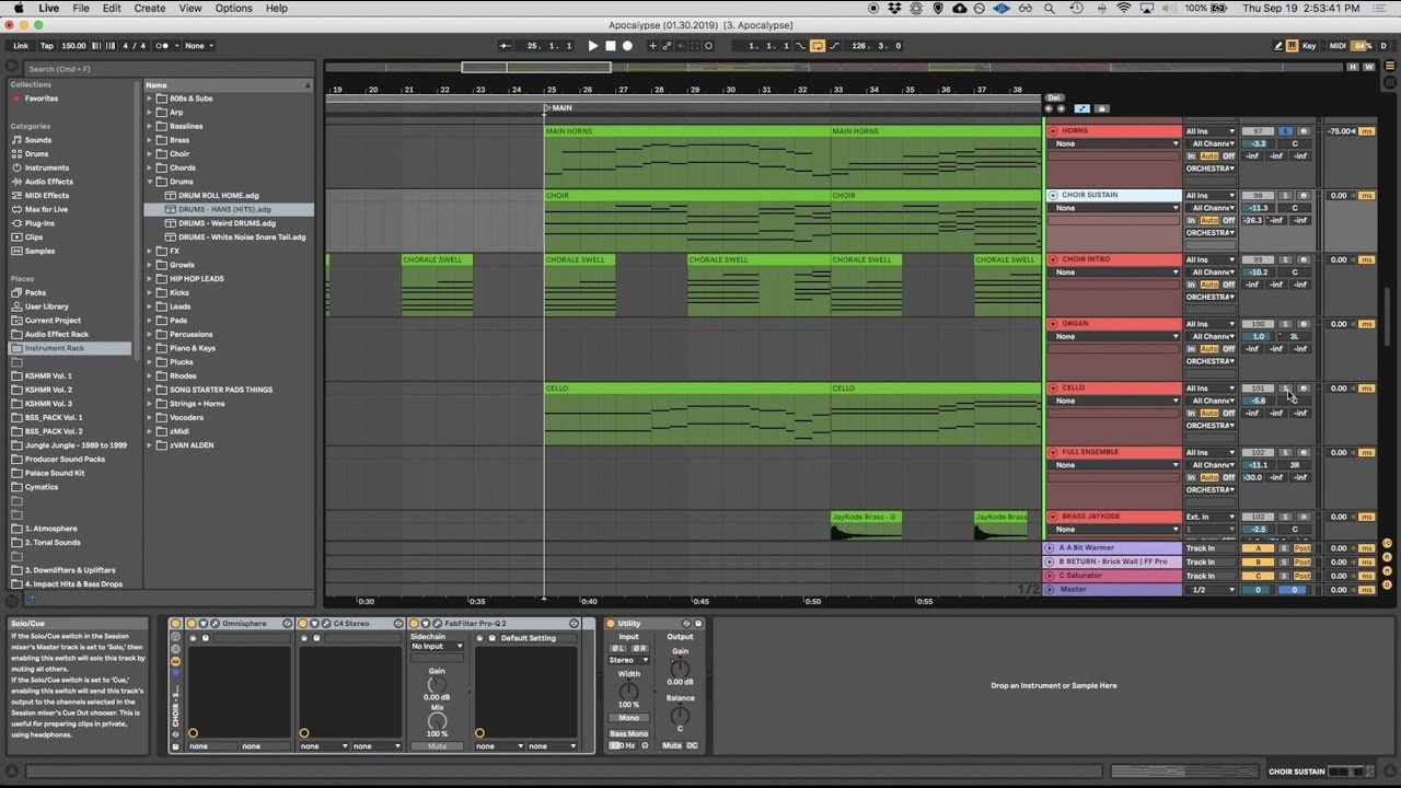 JayKode's tweet card. Ep 1: Ableton Orchestral Tutorial: Apocalypse (Part 1)