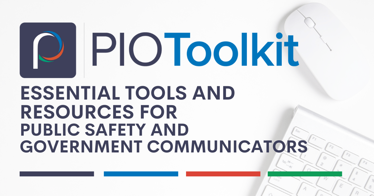piotoolkit's tweet card. Essential Tools and Resources for Public Safety and Government Communicators
