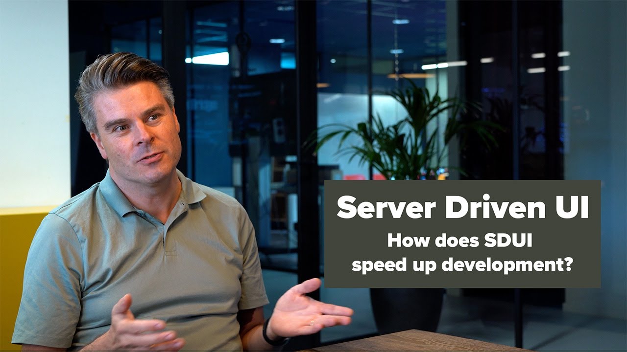q42's tweet card. How does Server Driven UI speed up development?