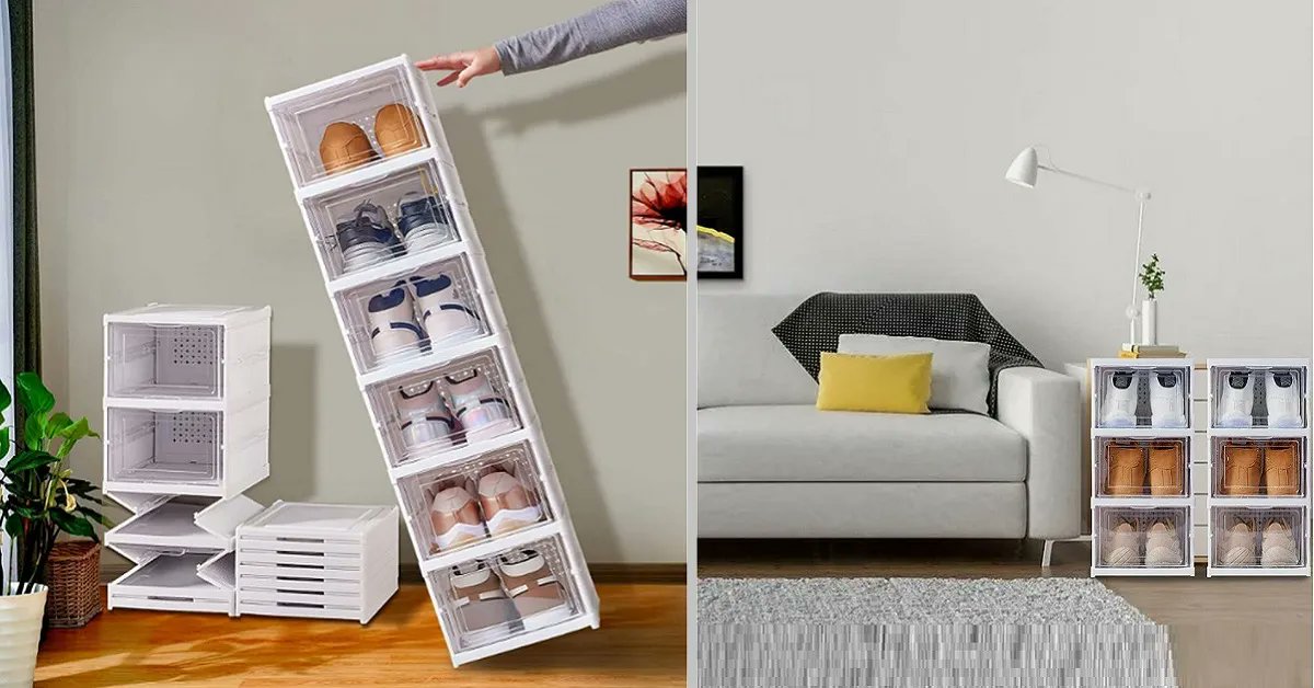 siculotech's tweet card. Scarpiera modulare e pieghevole in PP e acrilico, elegante, resistente e facile da montare...Scopri di più