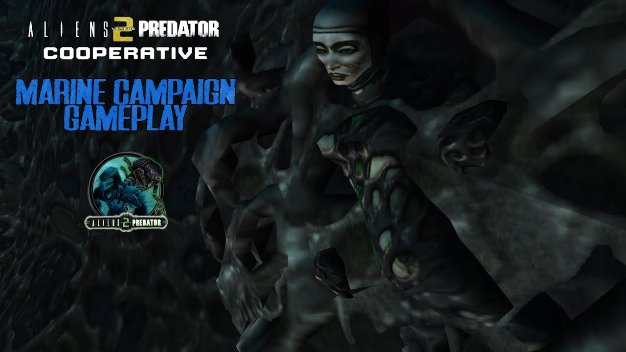 avpunknown's tweet card. Aliens vs. Predator 2 - COOPERATIVE MOD | MARINE CAMPAIGN GAMEPLAY |...