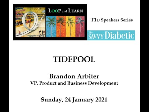 loudestnoise's tweet card. Loop and Learn with Tidepool's Brandon Arbiter 24 January 2021
