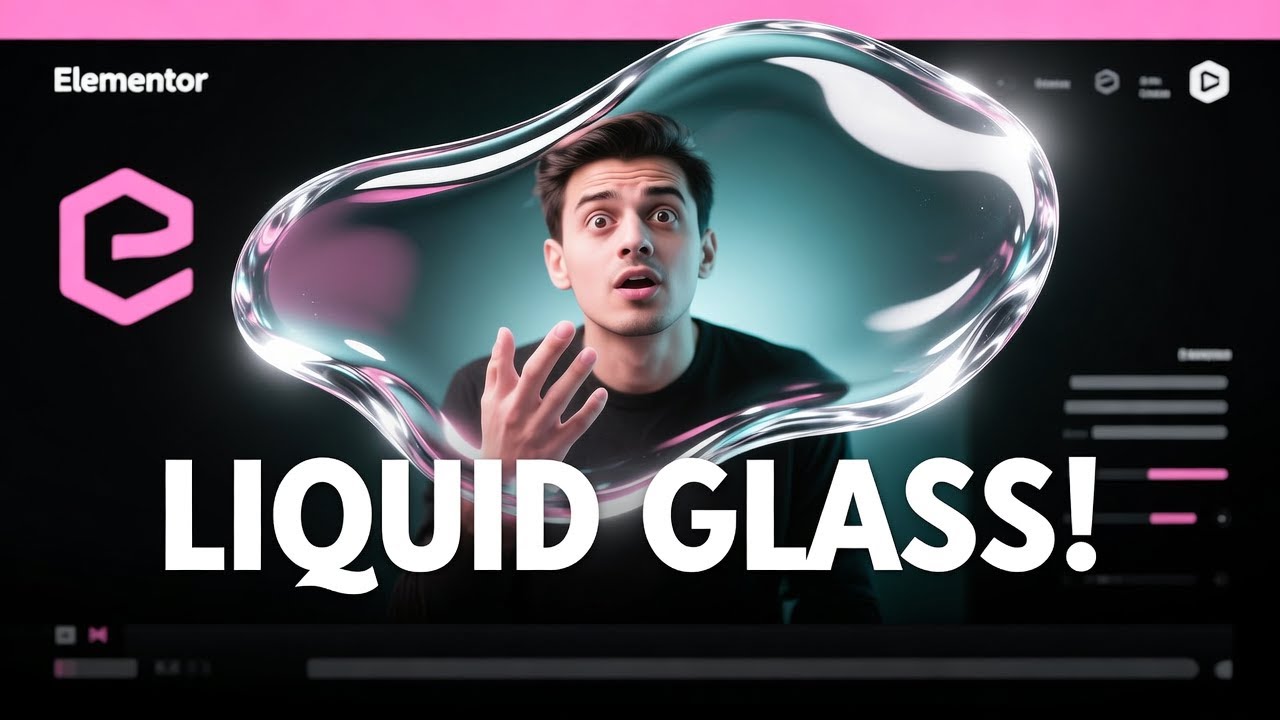 EssentialAddons's tweet card. Elementor's Hidden Liquid Glass Effect Nobody Is Using (But They...