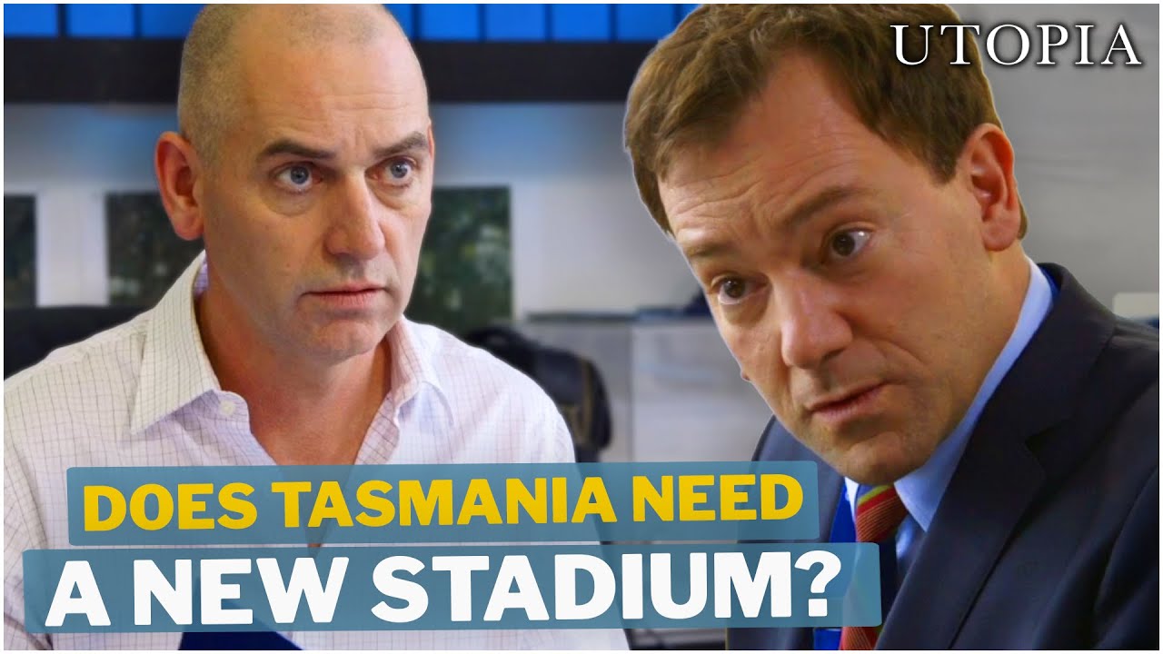 TxRogueNews's tweet card. Do Tasmanians Want A New Stadium? 🏟️ | Utopia