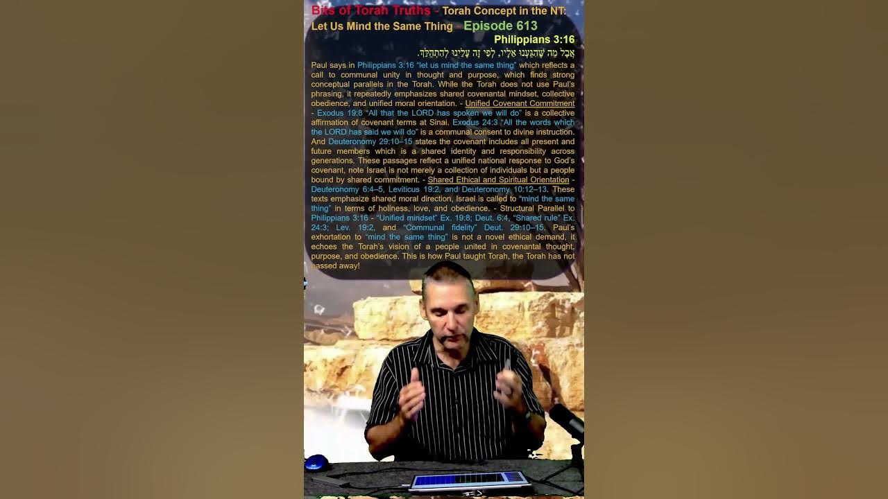 MATSATI's tweet card. Bits of Torah Truths - Torah Concept in the NT: Let Us Mind the Same...