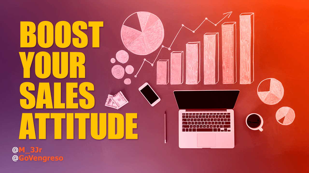 M_3jr's tweet card. Boost your sales attitude with proven tips. Learn strategies like goal-setting, visualization, growth mindset, and self-care to succeed.