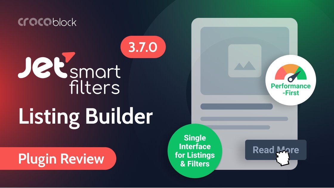 MichaelKihl's tweet card. Learn about powerful WordPress filter setups with perfect performance. Read about new features of Crocoblock JetSmartFilters, such as the native listing builder and content loop builder.