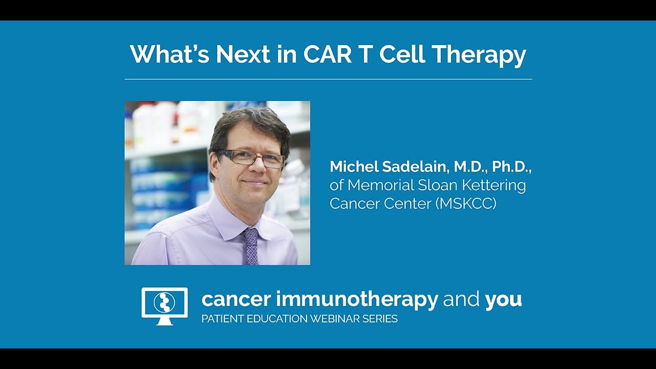 CancerResearch's tweet card. What’s Next in CAR T Cell Therapy with Dr. Michel Sadelain