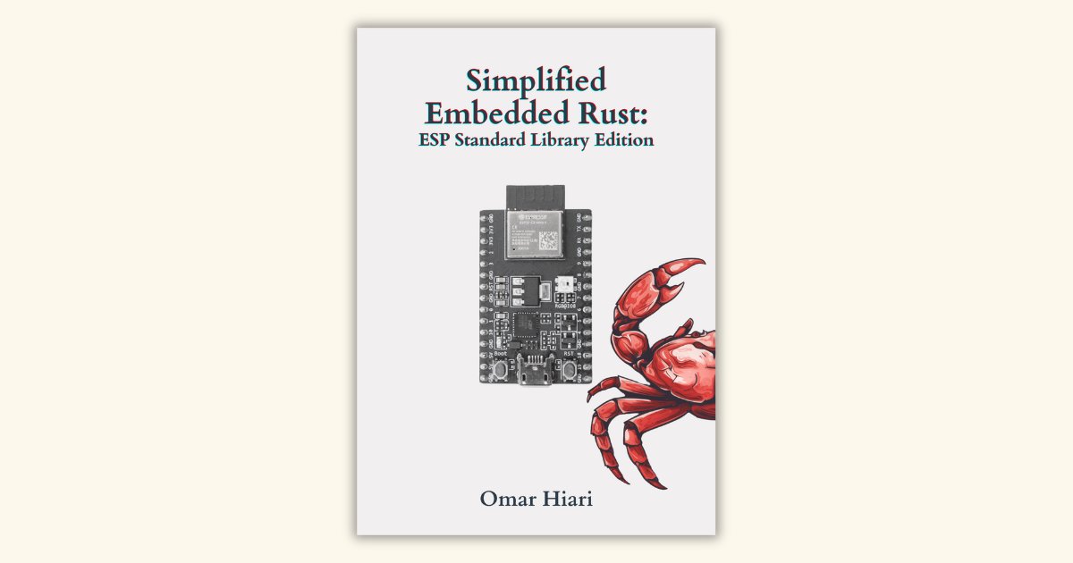 jessebenisrael's tweet card. Everything Embedded Rust
