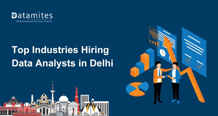 DataMites's tweet card. Explore the top industries hiring data analysts in Delhi. Discover opportunities in IT, finance, healthcare, retail, and more, along with key skills and growth prospects to build a successful career...